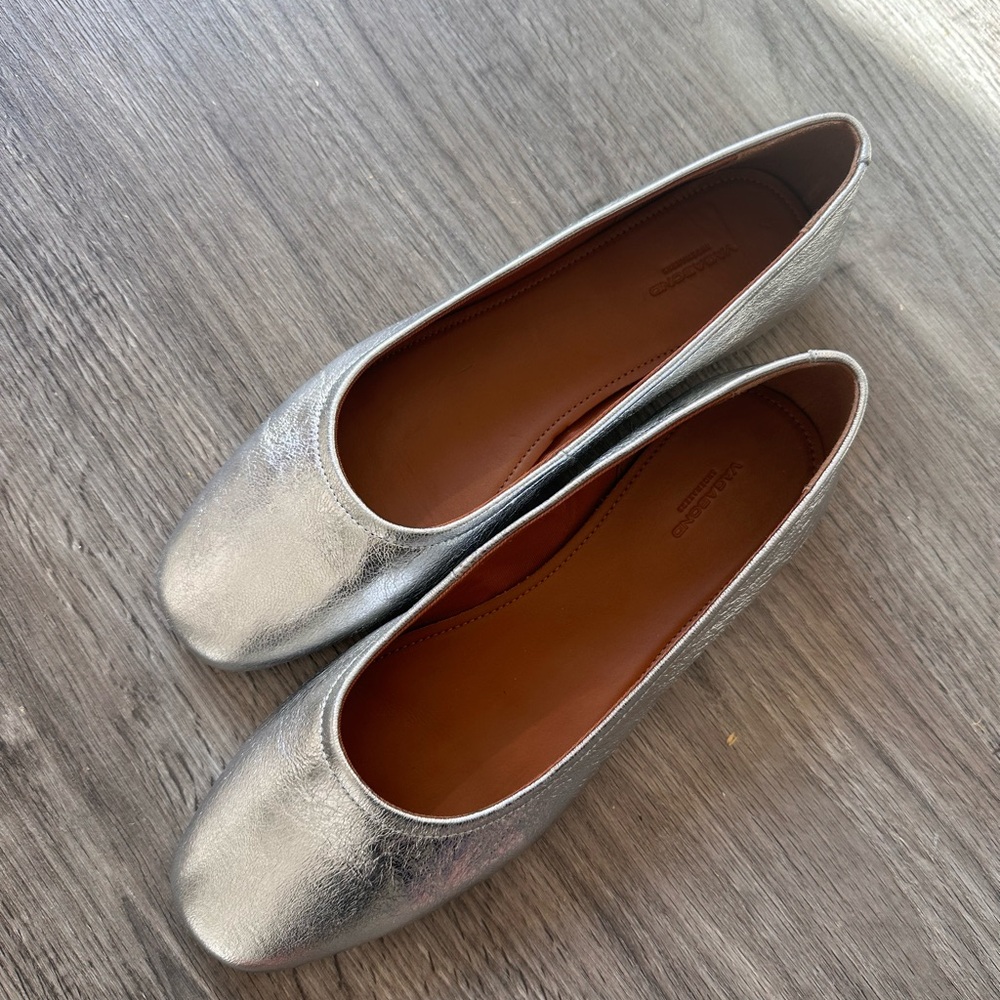 Jolin vagabond  Silver Women's Flats